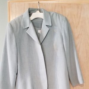 3 piece steel blue suite